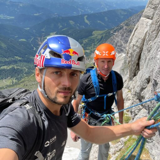 Janusz Gołąb wspina się z Andrzejem Bargielem